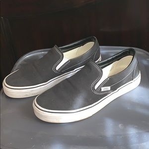 Black slip on vans